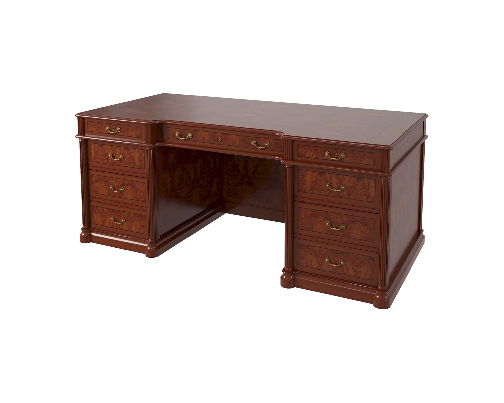 Стол руководителя с передней панелью полуглянцевый 1800х900х780 Artmoble