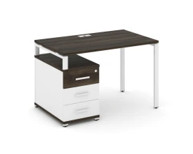 Стол письменный с 1 опорной тумбой CN.SP-302 W 1180/1546x720x750 Концепт / Concept images