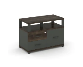 Тумба приставная широкая 2 ящ. 1 распаш. фасад с надставкой широкой CN.TSP-006 A 836x420x583 Концепт / Concept images