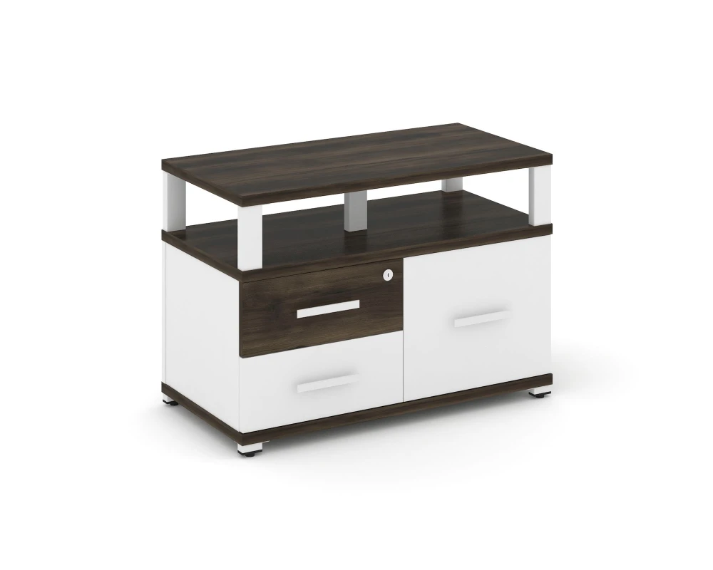 Тумба приставная широкая 2 ящ. 1 распаш. фасад с надставкой широкой CN.TSP-006 W 836x420x583 Концепт / Concept