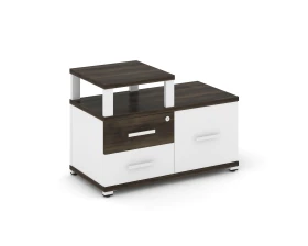 Тумба приставная широкая 2 ящ. 1 распаш. фасад с надставкой узкой CN.TSP-005 W 836x420x583 Концепт / Concept images