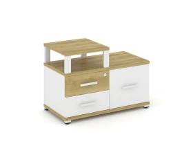 Тумба приставная широкая 2 ящ. 1 распаш. фасад с надставкой узкой CN.TSP-005 W 836x420x583 Концепт / Concept images
