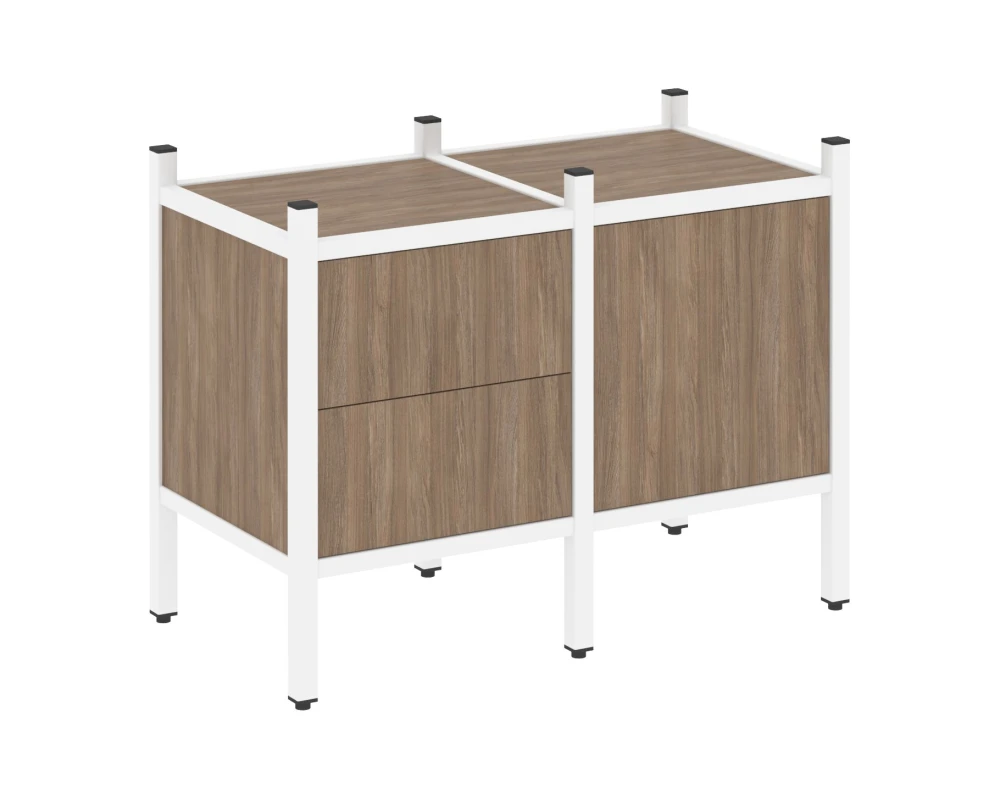 Прямой стеллаж L-01 862x446x636 Лофт / Loft