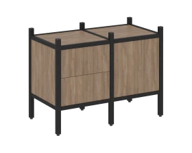 Прямой стеллаж L-01 862x446x636 Лофт / Loft images