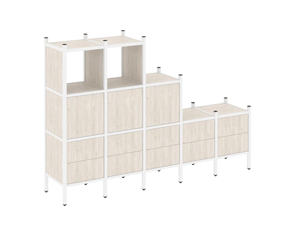 Прямой стеллаж L-19 2110x446x1458 Лофт / Loft