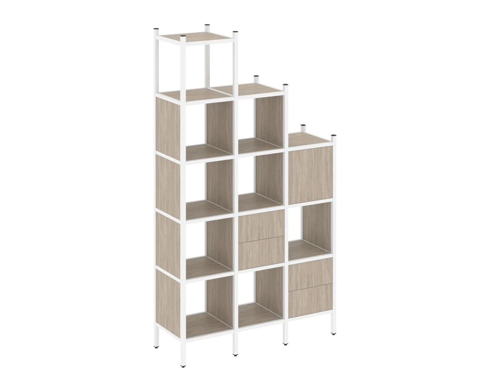 Прямой стеллаж L-21 1278x446x2280 Лофт / Loft