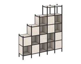 Прямой стеллаж L-25 2110x446x2280 Лофт / Loft images