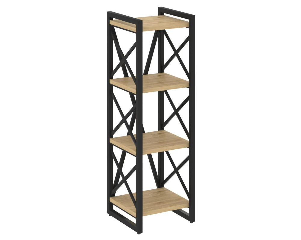 Стеллаж на регулируемых опорах - 4 полки 400х400х1280 Лофт / Loft
