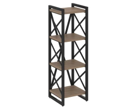 Стеллаж на регулируемых опорах - 4 полки 400х400х1280 Лофт / Loft images