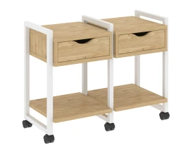 Тумба на колесных опорах наборная. Вариант №1 970х460х767 Лофт / Loft images