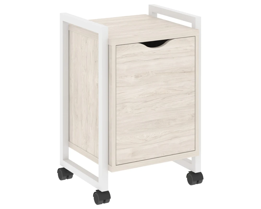 Тумба на колесных опорах с распашным фасадом 500х460х767 Лофт / Loft