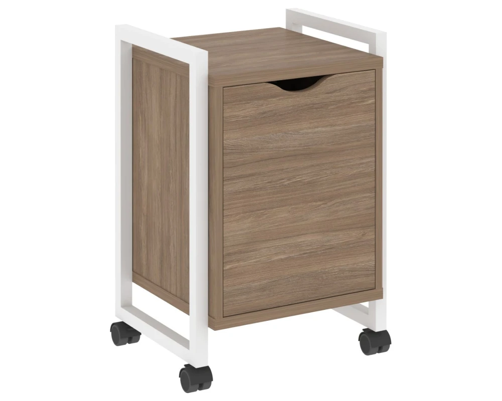 Тумба на колесных опорах с распашным фасадом 500х460х767 Лофт / Loft
