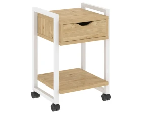 Тумба на колесных опорах с ящиком и полкой 500х460х767 Лофт / Loft images
