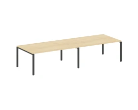 Переговорный стол (2 столешницы) на П-образном м/к 360x123,5x75 Метал Систем / Metal System images
