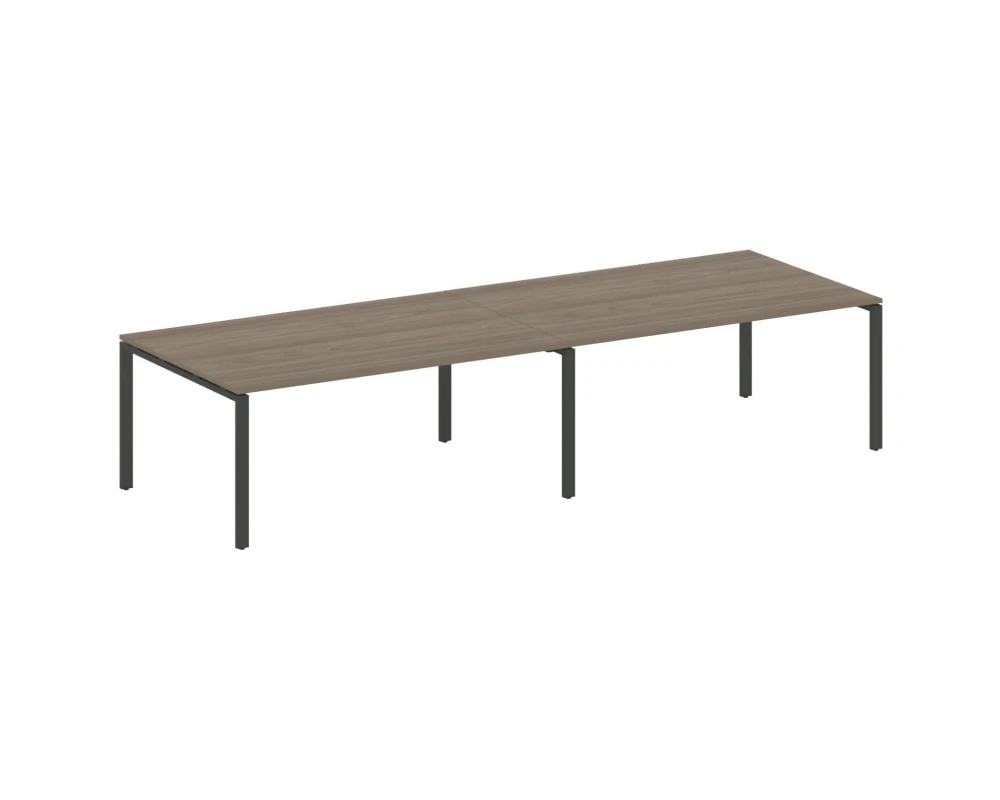 Переговорный стол (2 столешницы) на П-образном м/к 360x123,5x75 Метал Систем / Metal System