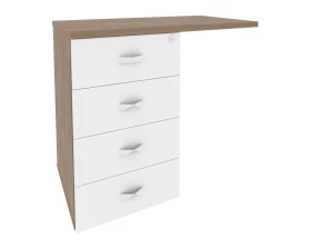 Тумба приставная (универсальная л/пр) 842x460x750 Оникс Директ / Onix Direct images