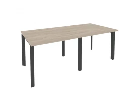 Стол переговорный (2 столешницы) на П-образном м/к 1960x980x750 Onix images