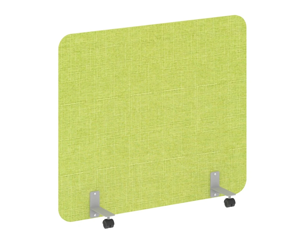 Перегородка на металлических опорах, на роликах 1360x18x1200 Р-лайн софт / R-line soft