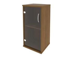 Шкаф низкий узкий левый 1 низкая дверь стекло Рива / Riva images