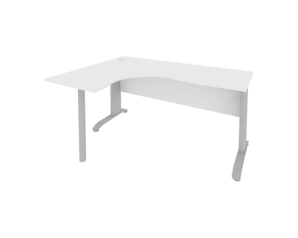 Стол офисный угловой левый металлокаркас 1600x1200x755 Рива / Riva