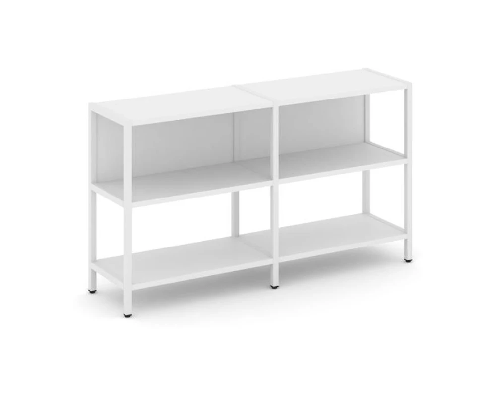 Двухсекционный стеллаж двухярусный 1590х400х879 Шелф Систем / Shelf System