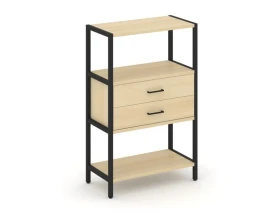 Односекционный стеллаж трехярусный с ящиками 810х400х1246 Шелф Систем / Shelf System images