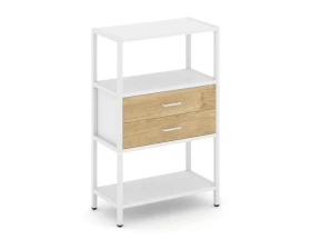 Односекционный стеллаж трехярусный с ящиками 810х400х1246 Шелф Систем / Shelf System images