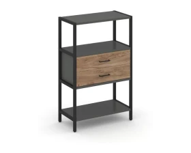 Односекционный стеллаж трехярусный с ящиками 810х400х1246 Шелф Систем / Shelf System images