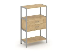 Односекционный стеллаж трехярусный с ящиками 810х400х1246 Шелф Систем / Shelf System images