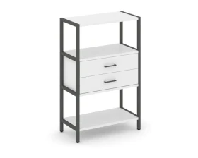 Односекционный стеллаж трехярусный с ящиками 810х400х1246 Шелф Систем / Shelf System images