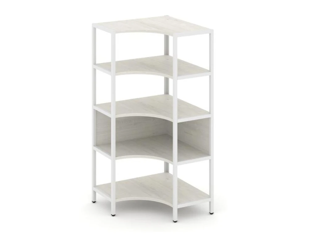 Односекционный угловой стеллаж четырехярусный 810х810х1613 Шелф Систем / Shelf System