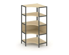 Односекционный угловой стеллаж четырехярусный 810х810х1613 Шелф Систем / Shelf System images