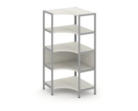 Односекционный угловой стеллаж четырехярусный 810х810х1613 Шелф Систем / Shelf System images