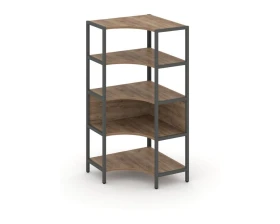 Односекционный угловой стеллаж четырехярусный 810х810х1613 Шелф Систем / Shelf System images