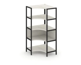 Односекционный угловой стеллаж четырехярусный 810х810х1613 Шелф Систем / Shelf System images
