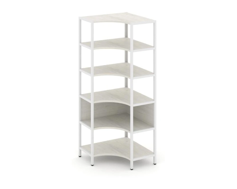 Односекционный угловой стеллаж пятиярусный 810х810х1980 Шелф Систем / Shelf System