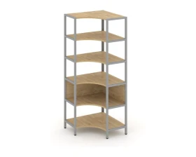 Односекционный угловой стеллаж пятиярусный 810х810х1980 Шелф Систем / Shelf System images