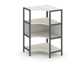 Односекционный угловой стеллаж трехярусный 810х810х1246 Шелф Систем / Shelf System images