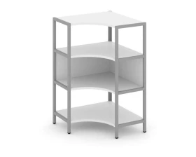 Односекционный угловой стеллаж трехярусный 810х810х1246 Шелф Систем / Shelf System images