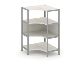 Односекционный угловой стеллаж трехярусный 810х810х1246 Шелф Систем / Shelf System images