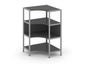 Односекционный угловой стеллаж трехярусный 810х810х1246 Шелф Систем / Shelf System images