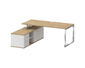 Стол для руководителя с опорной греденцией , левый 200 Шифт / Shift images