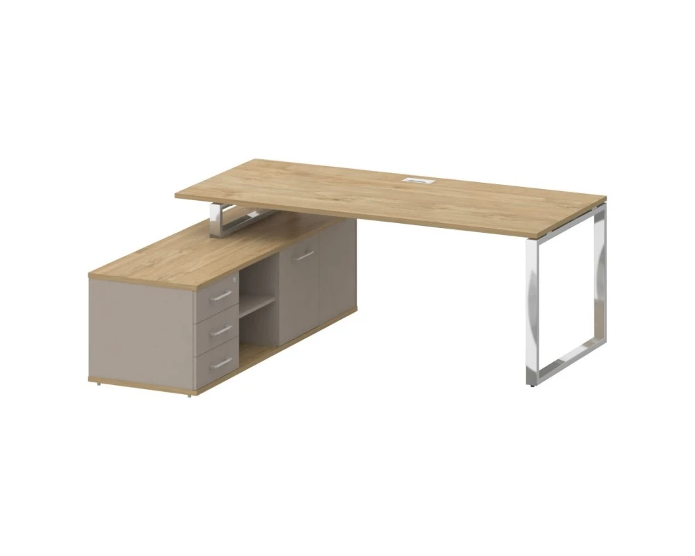 Стол для руководителя с опорной греденцией , левый 200 Шифт / Shift