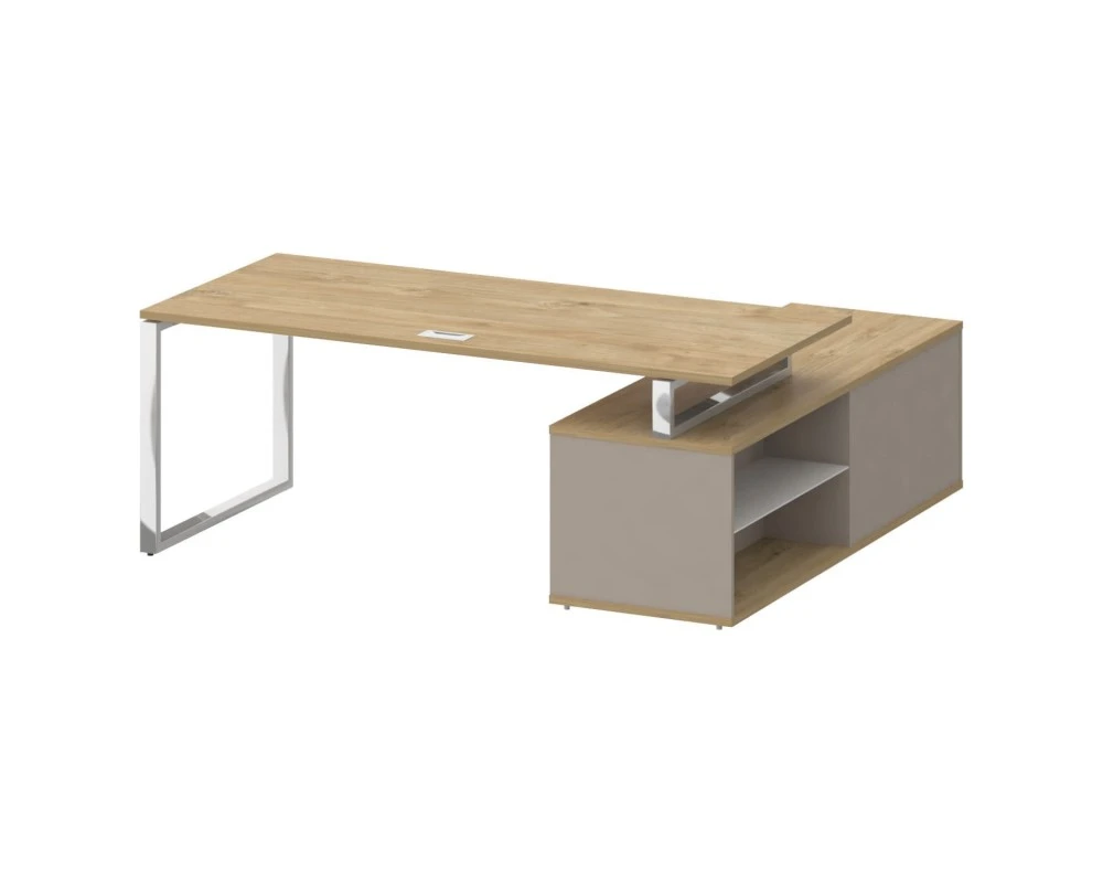 Стол для руководителя с опорной греденцией , левый 200 Шифт / Shift