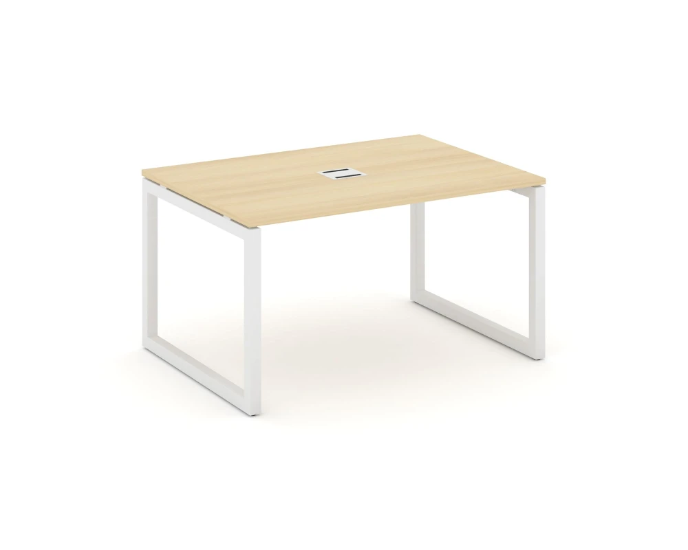 Стол переговорный на О-образном каркасе 50 мм с лючком 980x980x750 Стайл Проджект / Style Project