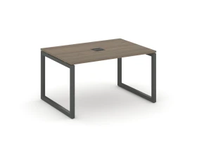 Стол переговорный на О-образном каркасе 50 мм с лючком 980x980x750 Стайл Проджект / Style Project images