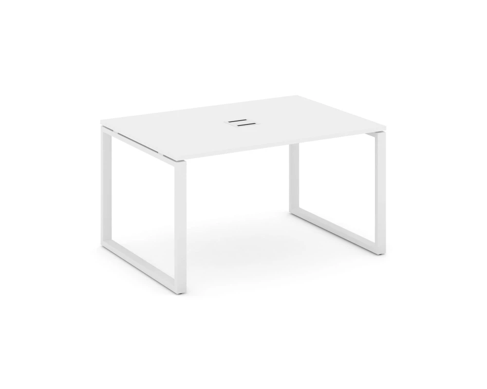 Стол переговорный на О-образном каркасе 60 мм с лючком 980x980x750 Стайл Проджект / Style Project