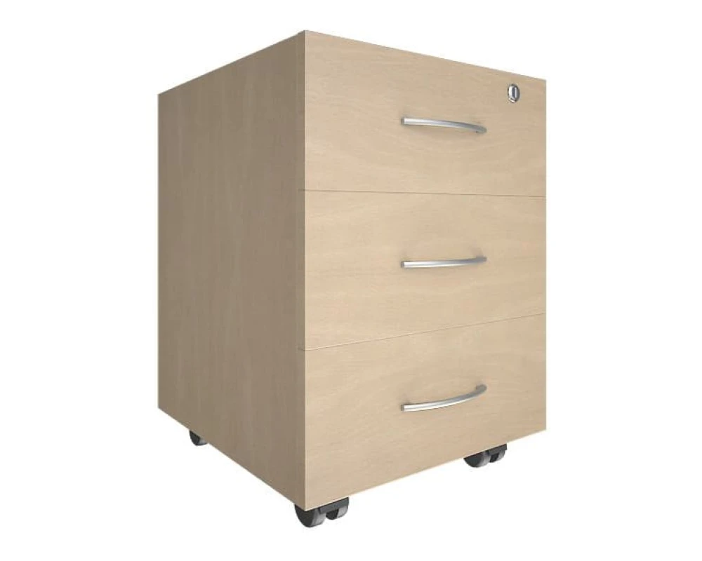 Тумба подкатная 3 ящика с замком Нова С / Nova S