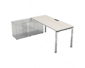 Стол рабочий прямолинейный три опоры, левый (1800*900*750) НСТЛ-П.995 Gloss Line images