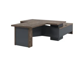 Стол руководителя с опорной тумбой T-818л.1000 Торстон images